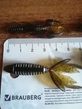 Silicone Bait Float Wobbler Shrimp Lobster Worm Fishing-Lure Lizards Twintails 4pcs 2g