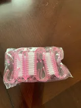 10 unids/lote cepillo de uñas acrílicas 4 Color de uñas de arte manicura pedicura de quitar el polvo de limpieza de plástico cepillos de uñas archivo conjunto de herramientas