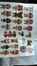 LOL surprise-figuras de acción de dibujos animados para chica, tatuajes originales, pegatinas aleatorias, regalos de cumpleaños, 1 Uds.