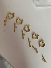 5 Sets de acero inoxidable de oro cierres de palanca para collar de pulsera, broche OT la fabricación de la joyería DIY resultados