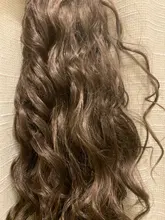 Pelo AISI sintético negro largo, cola de caballo ondulada, extensión de cola de caballo con cordón, estilo africano y americano, resistencia al calor