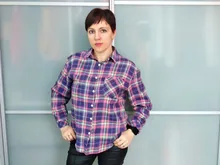 KarSaNy Boyfriend Oversized Shirt Plaid For Women Blouses And Tops Spring Loose Plaid