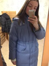 Down-Jacket SEMIR Winter Women Outwear Hooded Long New Waist for Fur-Collar Loose Young-Girl