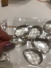 Pendant Jewelry Chandelier Suncatcher-Spacer Crystal-Prism Glass Faceted Clear Tear DIY