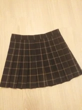 Skirt Knee-Length High-Waist Fall/winter Women's A-Line Above Folded New
