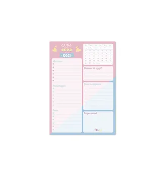 

Notebook Notes CAROUGE BLUE & PINK ITA