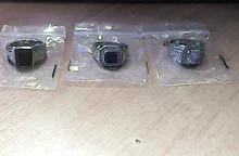 FDLK suntuoso de los hombres de aleación de Zinc de anillo de 2,0 quilates Natural cristal CZ blanco anillo venda de boda de los hombres joyería de fiesta