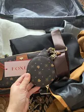 Coin Purse Shoulder-Bags Crossbody-Monogram-Bags Women Bag Signature FOXER Female Fashion
