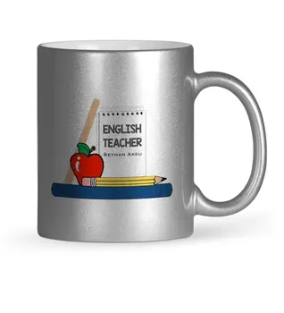 

Personalized English Teacher Silver Gilt Mug Cup-2