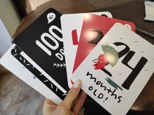 Pegatina de 20 piezas meses para fotografía de bebé, hito conmemorativo mensual para niños recién nacidos, tarjeta conmemorativa, número, accesorios utillería de fotografía