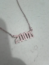 Sasusp-collar con número de fecha especial para hombre y mujer, colgante personalizable con forma de año 1995, 1996, 1998, 1999, 1970