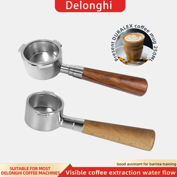

Coffee Bottomless Portafilter For Delonghi EC680/EC685 Filter 51MM Stainless Steel Replacement Filter Basket Coffee Accessories