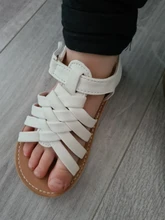 Sandalias tejidas para niños, zapatos informales a la moda, Punta abierta, suaves, zapatos de playa chicas para bebés, novedad de verano 2021