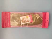 SARLA-Extensión de cabello sintético para mujer, Falso largo postizo corto y recto, sin Clip, Halo, Rubio