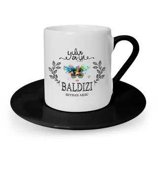 

Personalized The Year 'S Best Baldızı Black Turkish coffee Cup