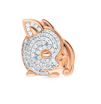 

Silver brooch-pendant with cubic zirconia sunlight sample 925