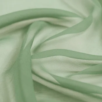 

100% pure silk georgette 8mm 114cm 45"width pea green color mulberry silk fabric for dress, shirt NO.19