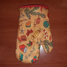 Party-Decoration-Supplies Gloves Kitchen-Mat Dining Christmas-Baking Natal Xmas New-Year