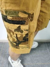 Pantalones cortos de algodón para hombre, Shorts informales para exteriores, Bermudas transpirables de camuflaje, para playa, uniforme militar, verano 2021