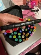 Rotuladores de Arte de doble punta, 12/48/80 colores, dibujo de acuarela, pintura, bolígrafos de alcohol para artista, marcadores para Manga, suministros escolares