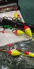 Flotador de espuma para pesca en hielo, conjunto de boya para carpa, accesorios de aparejos de pesca, tamaño 1g 2g 3g, 5 unids/lote