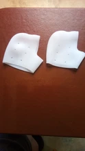 2 uds nuevo de silicona calcetines para el cuidado de los pies hidratante Gel tacón Delgado calcetines con agujero roto pie protectores de cuidado de la piel cuidado de los pies herramienta de