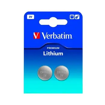 

Verbatim 2x CR 2032 Single-use battery CR2032 lithium battery 3 V