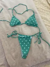 Conjunto de microbikini de estilo vendaje para mujer, traje de baño unicolor de dos piezas, ropa de playa Sexy, n. ° t3g, 2021