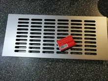 Ventilación de la hoja perforada Rendijas de ventilación de aluminio ventilador cubierta de rejilla de ventilación para armario zapato aire acondicionado casa decoración de la cubierta