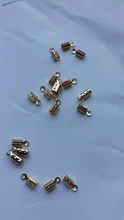 50-100 unids/lote 3MM 5MM plegable sin cerrar abierto crimpado termina de cordón de cuero final consejos cierres cierre para la fabricación de la joyería