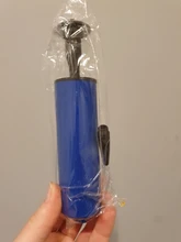 Pelotas Mini bomba de accesorios de globos inflador mano empuje de la bomba de aire de dos tipos de agujas fiesta portátil de aluminio bomba de balón