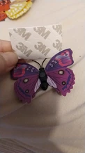 Wall-Sticker Magnet Wedding-Decoration Mixed-Color Butterfly 3d Double-Layer for Fridge