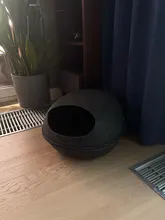 Cat Bed Bed-House Cushion Detachable Pet-Accessories Felt Natural For Pets with Dark-Gray