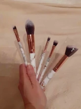 FLD5/15 Uds. Conjunto de brochas de maquillaje, polvo cosmético, sombra de ojos, base de colorete, fusión para belleza, pincel para maquillaje