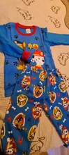 Paw Patrol-Pijama de algodón para niños, ropa de dormir de dos piezas, de manga larga