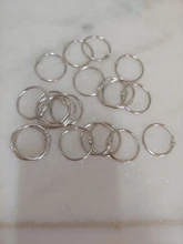 Lote de 10 unids/lote hoja metálica suelta, anillas con bisagras, llaveros, álbum de recortes, manualidades