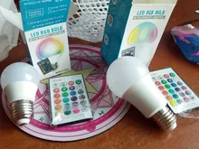 Spotlight Changing-Lamp Dimmable-Light Led-Bulb Smart-Control 16color 220v E27 Led 110v