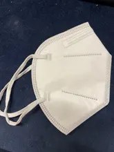 Mascarilla facial FFP2 KN95, máscara de color gris y blanco, 100 unidades