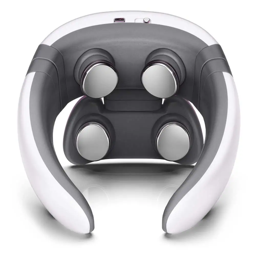 6 Modes Electric Neck Massager Neck Pulse Back Power Control Far Infrared Heating Pain Relief Tool Health Care Neck Relaxation M