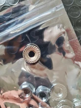 Tuercas hexagonales 20 piezas DIN6923, M3, M4, M5, M6, M8, 304, de acero inoxidable, bloqueo de deslizamiento, HW015