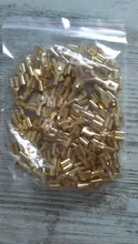 100pcs H62 Brass Tinned 6.3mm 4.8mm Automotive Connector Female Male Terminals  E6.3B