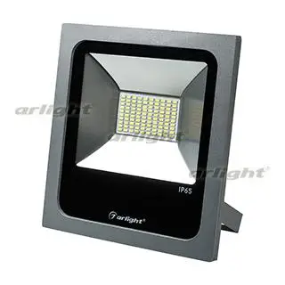 

023840 LED spotlight AR-FLAT-50W-220V White (Gray, 120 deg) ARLIGHT 1-pc