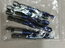 BINOAX 6 uds titanio HSS combinación broca avellanado hexagonal vástago M3-M10