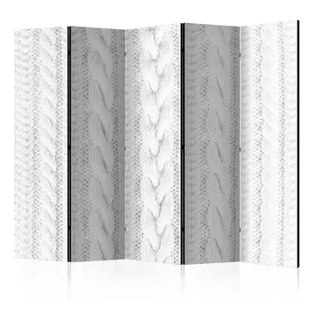 

Folding Screen-White Knit II [Room Dividers]