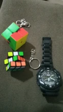 Puzzle Toy Keychain Pyramid Magic Cube 3x3x3 Mini 2x2x2 for Children Gift Trihedral-Cylinder