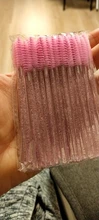 Varita de máscara para cejas, cepillo Spoolie, 50 unidades/juego, venta al por mayor, varitas desechables para pestañas, cepillo para la extensión de pestañas