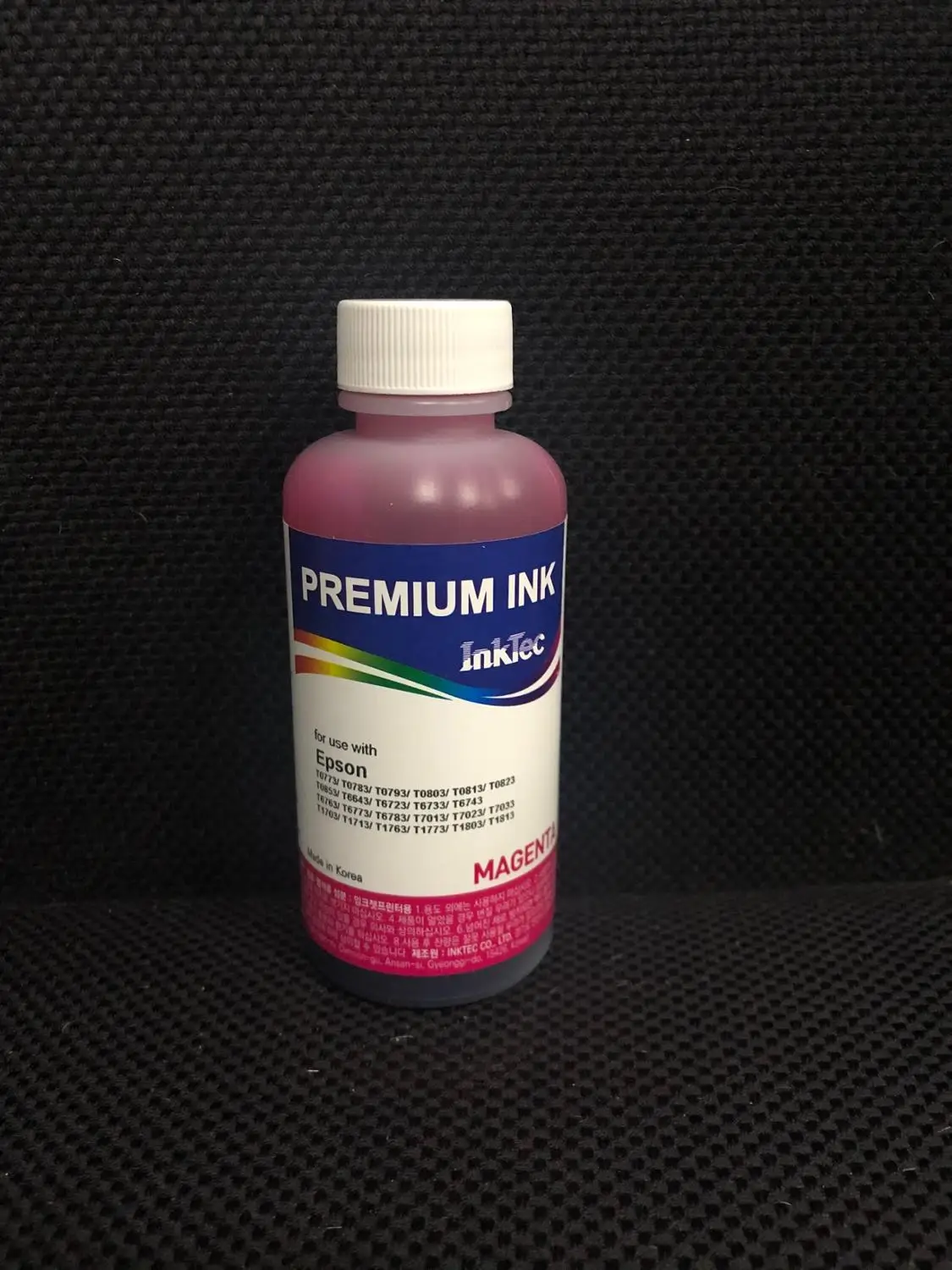 Чернила 100мл INKTEC PREMIUM(Made in Korea) E0010(T0821-T0826) для EPSON R270\R290\T50\P50\L850\L800\L805