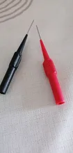 Aguja de perforación de aislamiento, multímetro no destructivo, sondas de prueba, rojo/Negro, 30V-60V, para enchufe de plátano, 2 uds.