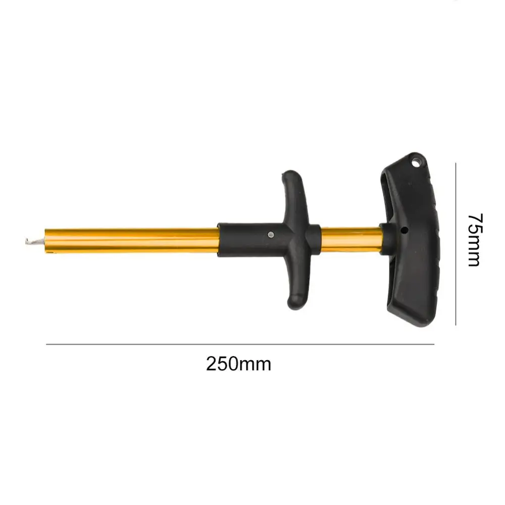 17/25 см пистолет-стиль рыболовной приманки жидкость для снятия Алюминий сплава трубки для рыбалки на карпа, крюк для радиочастотных противокражных бирок, инструмент для удаления аксессуары peche - Цвет: 25cm