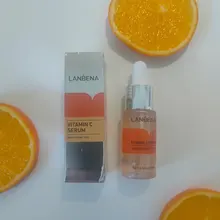 LANBENA-suero Facial blanqueador con vitamina C, esencia para la piel que aclara las manchas, elimina manchas oscuras y pecas